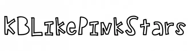 KBLikePinkStars  नि: शुल्क फ़ॉन्ट्स डाउनलोड