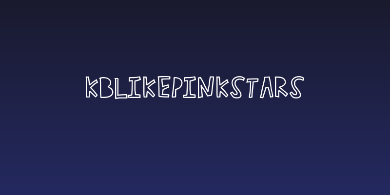 KBLikePinkStars Social Header