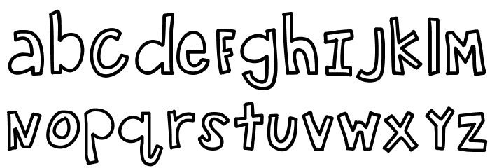 KBLikePinkStars Font LOWERCASE