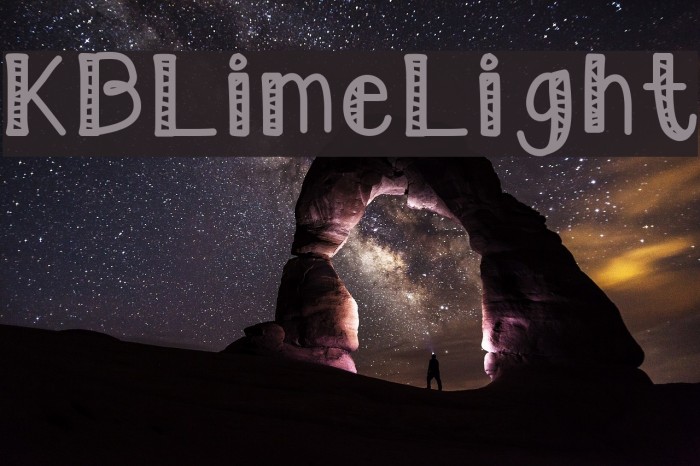 KBLimeLight Font examples