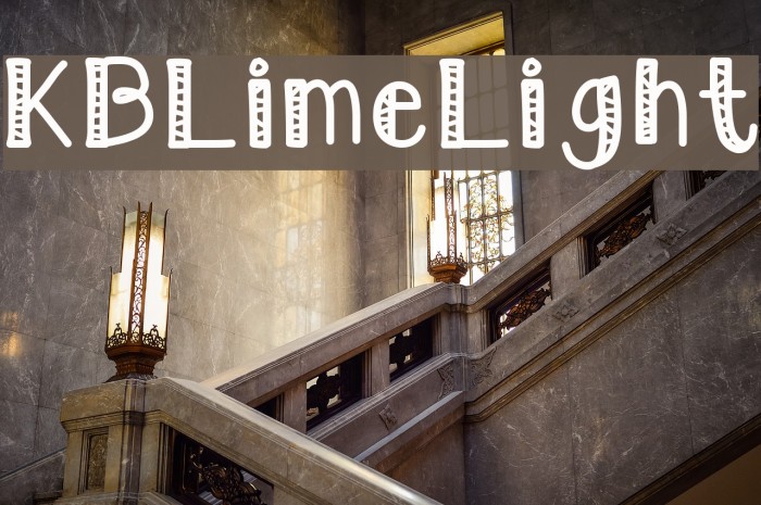 KBLimeLight Font examples