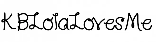 KBLolaLovesMe  Fuentes Gratis Descargar