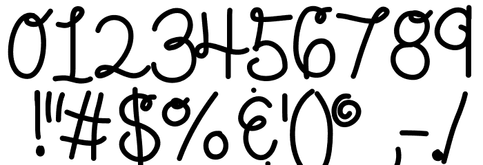 KBLolaLovesMe Font OTHER CHARS