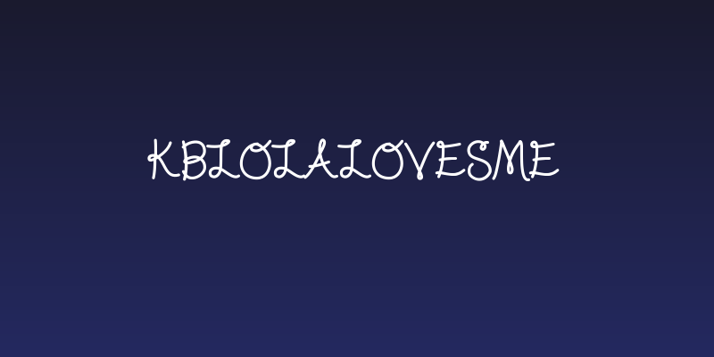 KBLolaLovesMe Social Header