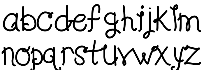 KBLolaLovesMe Font LOWERCASE