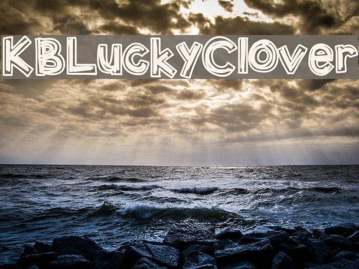 KBLuckyClover Font examples