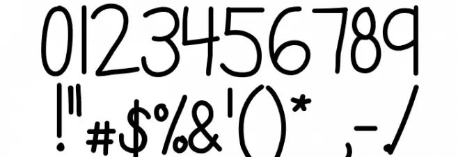 KBMisoSoup Font OTHER CHARS