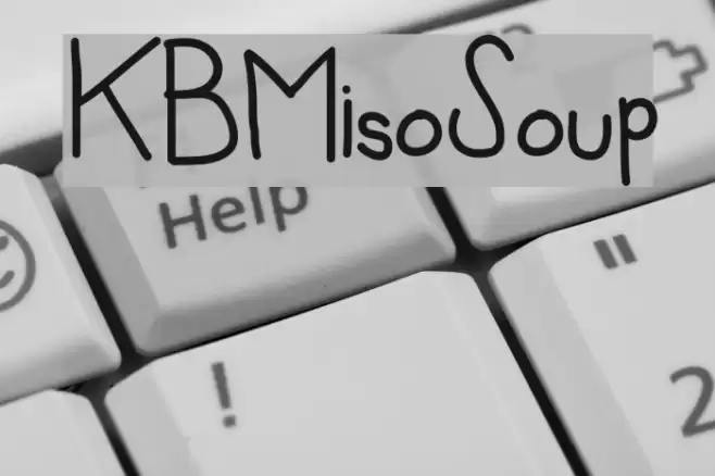 KBMisoSoup Font examples