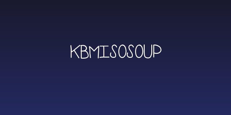 KBMisoSoup Social Header