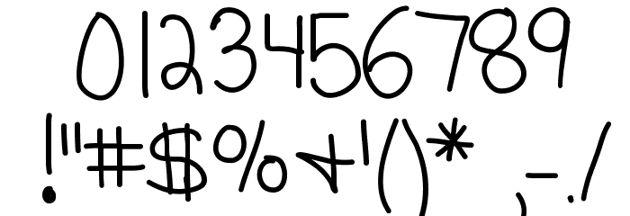 KBMommyDearest Font OTHER CHARS