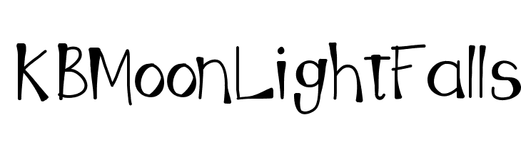 KBMoonLightFalls  les polices de caractères gratuit tlcharger