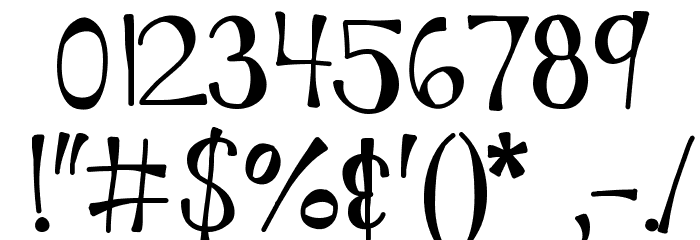 KBMoonLightFalls Font OTHER CHARS