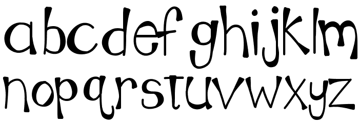KBMoonLightFalls Font LOWERCASE