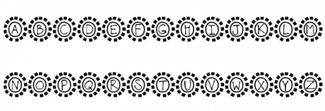 KBMosaic Fonte MAIÚSCULAS