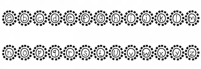 KBMosaic फ़ॉन्ट लोअरकेस