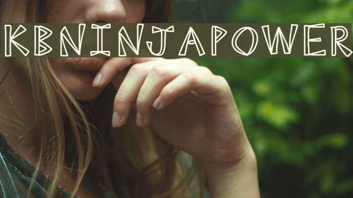 KBNINJAPOWER Font examples