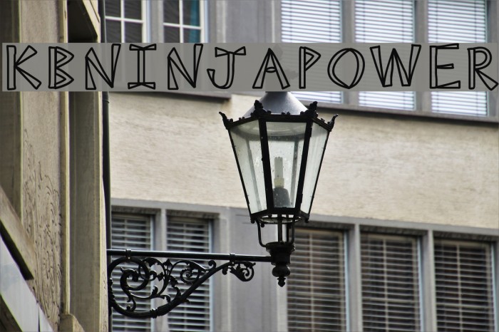 KBNINJAPOWER Font examples