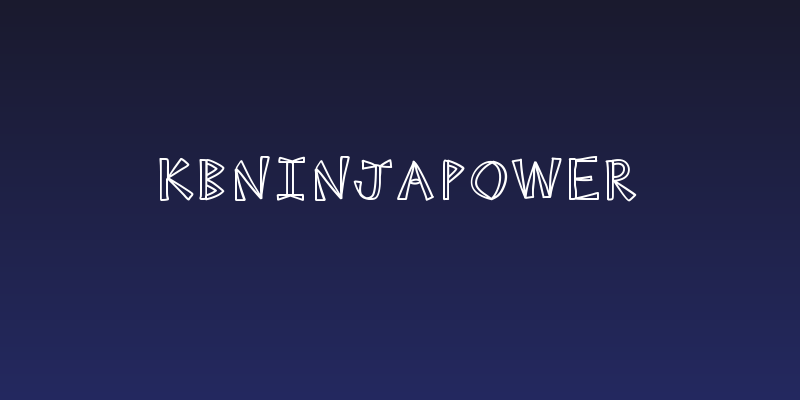 KBNINJAPOWER Social Header