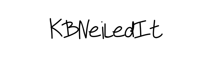 KBNeiledIt  font caratteri gratis