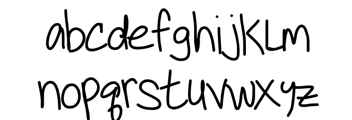 KBNeiledIt Font LOWERCASE