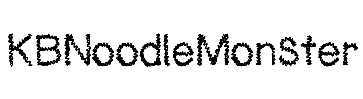 KBNoodleMonster Font
