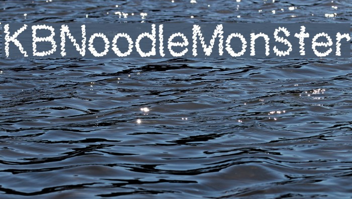 KBNoodleMonster Font examples