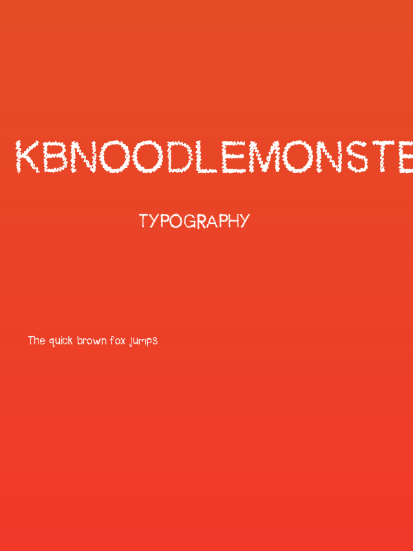 KBNoodleMonster Poster