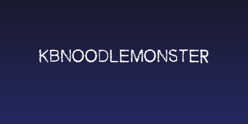 KBNoodleMonster Social Header