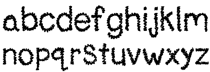 KBNoodleMonster Font LOWERCASE