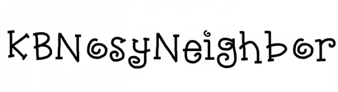 KBNosyNeighbor  font caratteri gratis