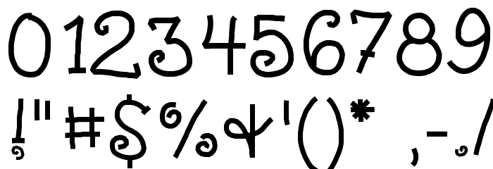 KBNosyNeighbor Font OTHER CHARS