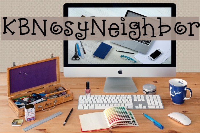 KBNosyNeighbor Font examples
