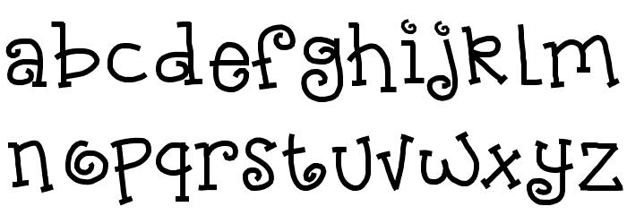 KBNosyNeighbor Font LOWERCASE