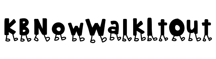 KBNowWalkItOut Font