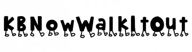 KBNowWalkItOut  font caratteri gratis