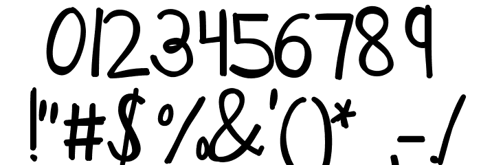 KBOneBigScrape Font OTHER CHARS