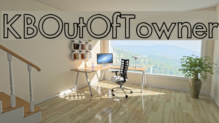 KBOutOfTowner फ़ॉन्ट examples