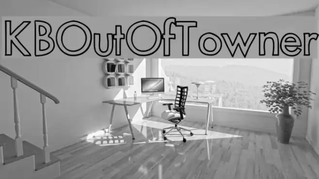 KBOutOfTowner Font examples