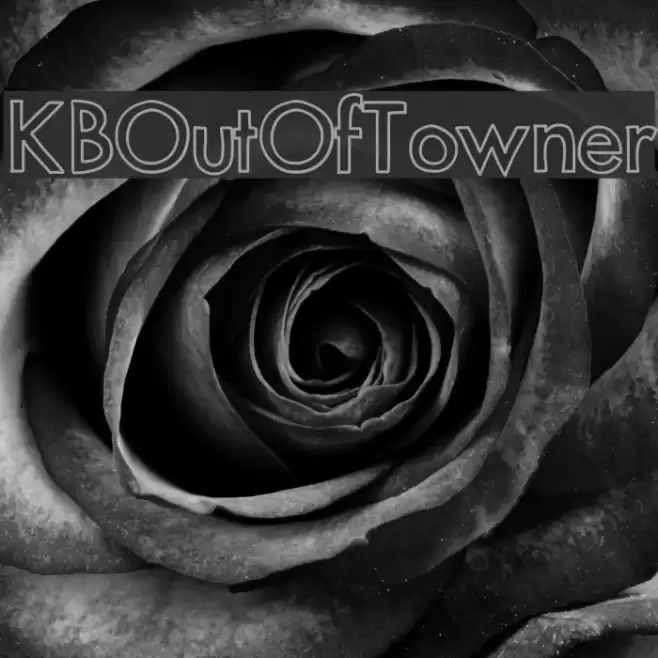 KBOutOfTowner Font examples