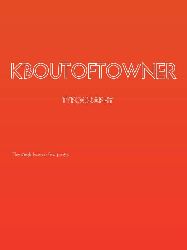 KBOutOfTowner Poster