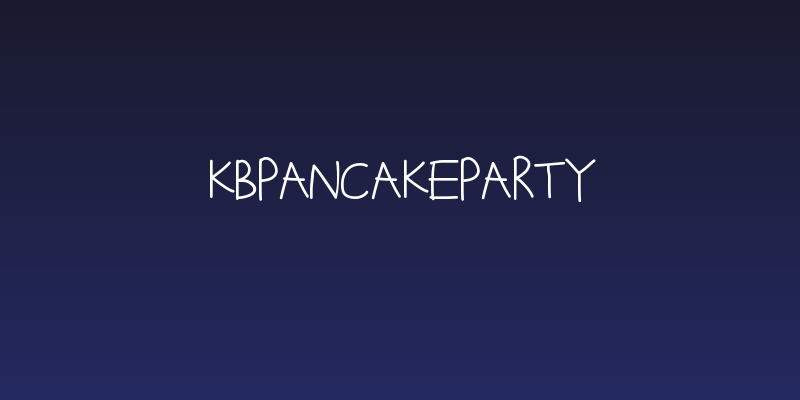 KBPancakeParty Social Header