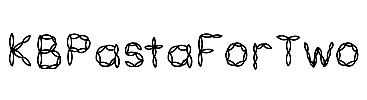 KBPastaForTwo Font