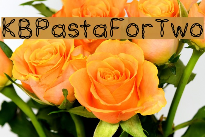 KBPastaForTwo Font examples