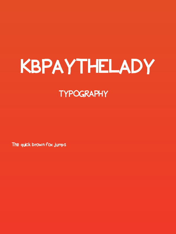 KBPayTheLady Poster