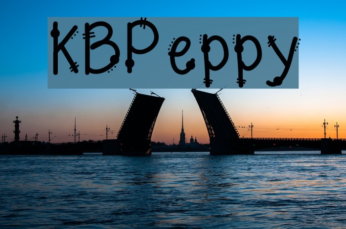 KBPeppy Font examples