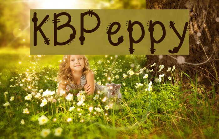 KBPeppy Font examples