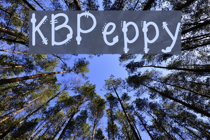 KBPeppy Font examples