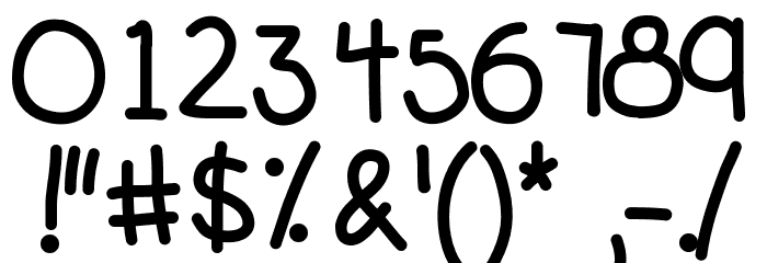 KBPinkLipgloss Font OTHER CHARS