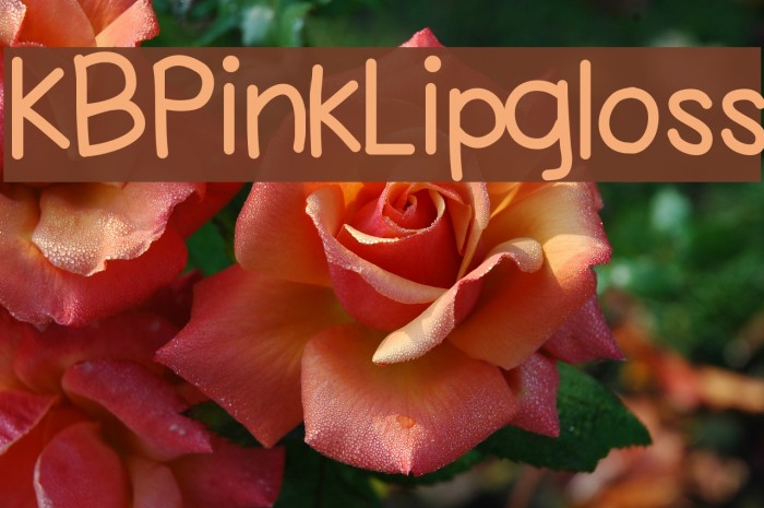 KBPinkLipgloss Font examples