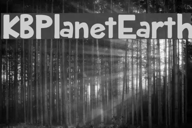 KBPlanetEarth Font examples